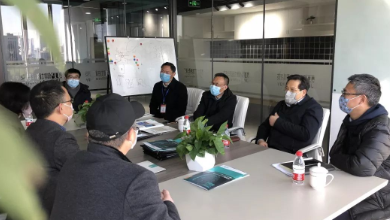 復工第一天，蕭山區委常委一行蒞臨健培科技考察疫情防控和復工情況